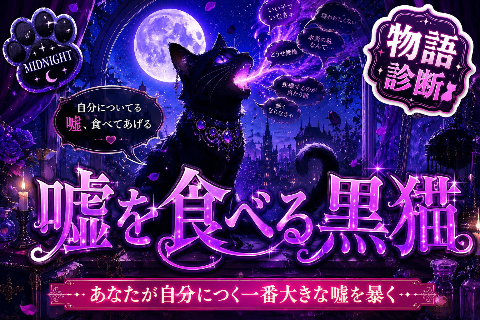 嘘を食べる黒猫