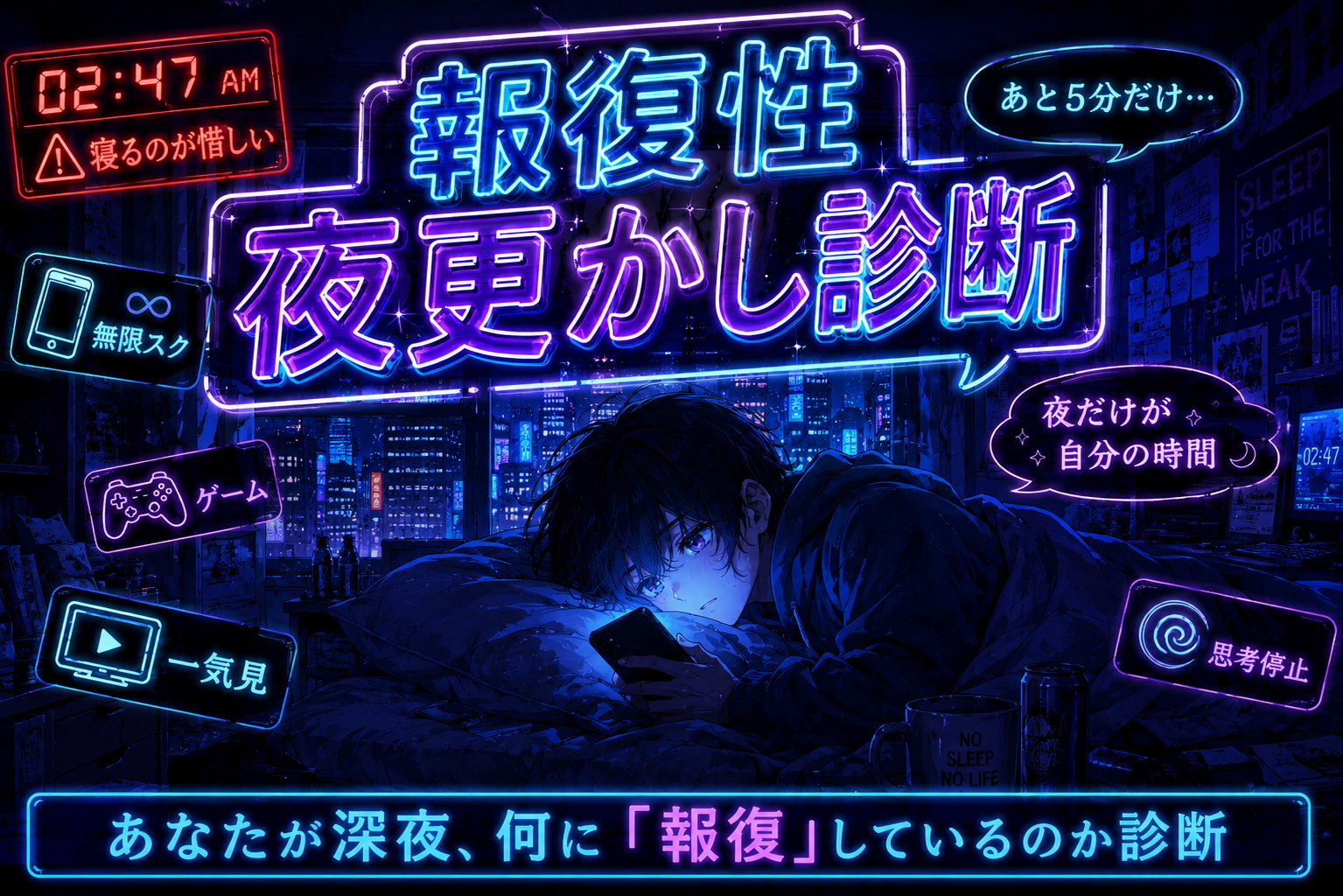 報復性夜更かし診断
